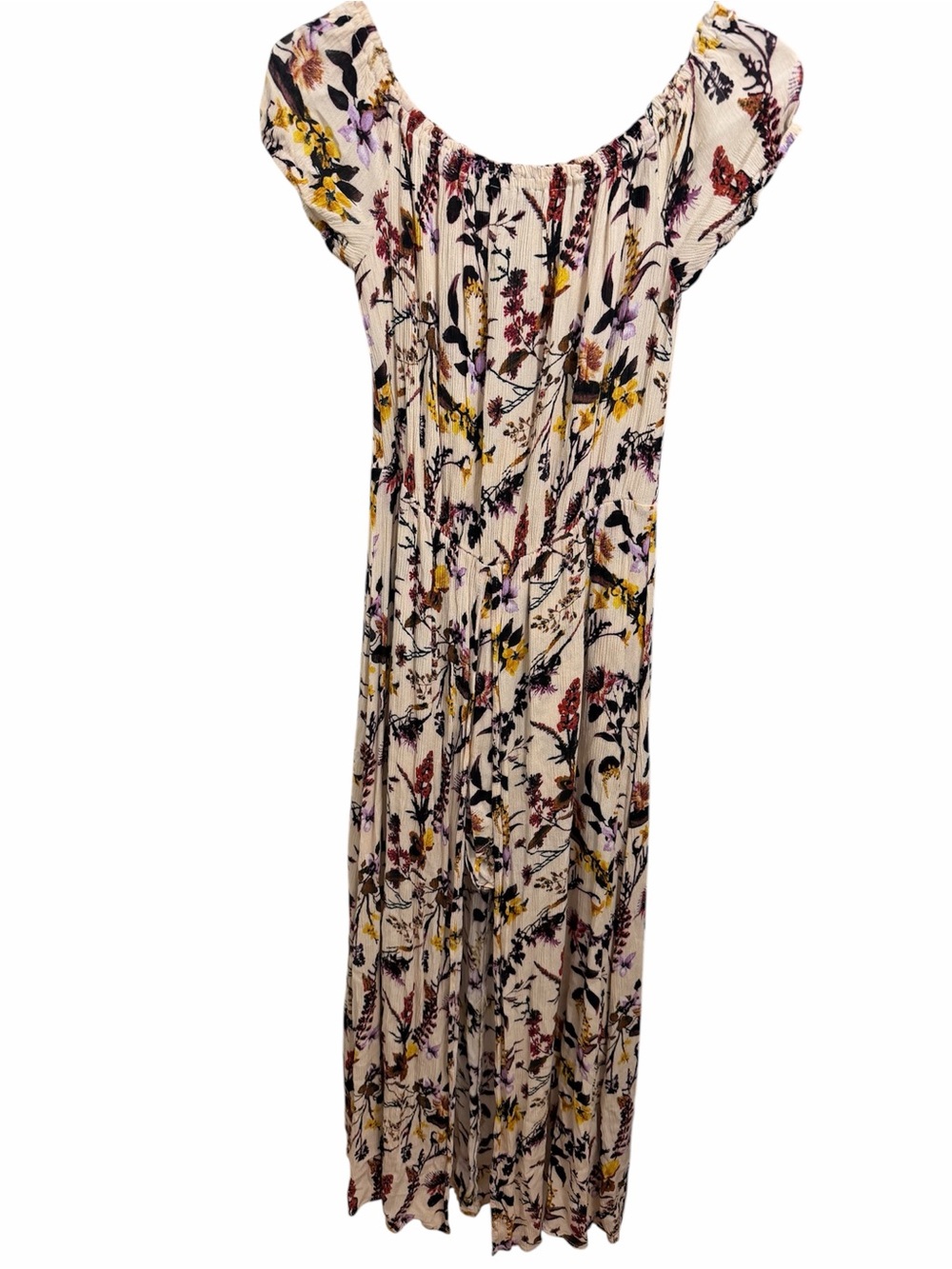 Women’s floral size Medium by Blue Rain romper with dress and slit up the front!